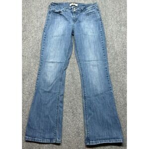 Levis 526 Denim Jeans Womens 6M Blue Slender Bootcut Button Zip Mid Rise Stretch